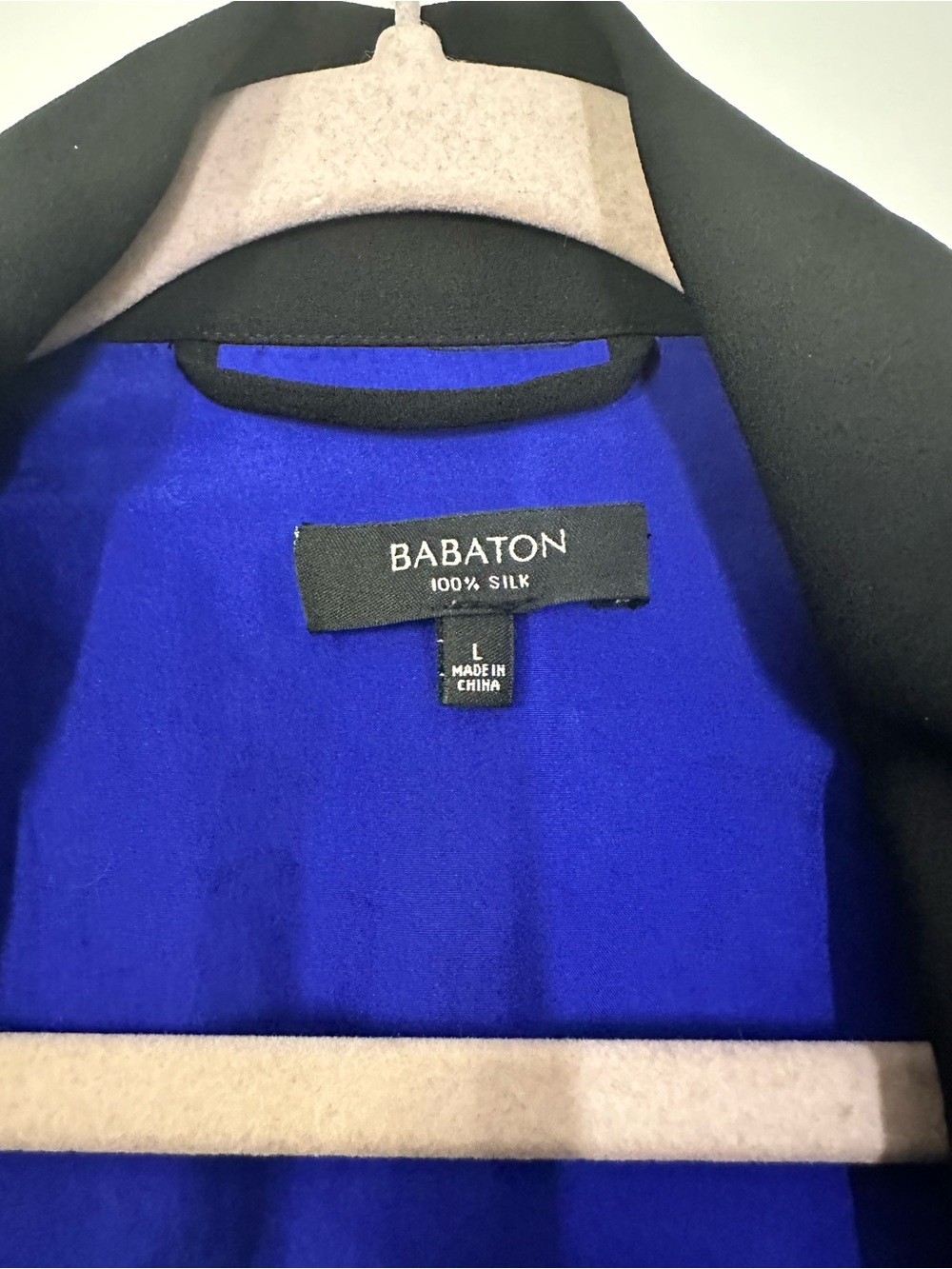 Aritzia Babaton Silk Black Jacket with Zip & Snap Front L - Picture 8 of 11